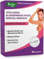 Evalar Mastofit - Vitex, Bladderwrack y Brócoli - 60 Cápsulas - Suplemento Herbal Vegano