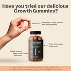 TruHeight Growth Gummies (Sandía) - Suplemento de Crecimiento Natural para Niños y Adolescentes - Vitaminas D, K, Calcio y Ashwagandha