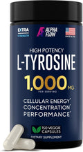 Alpha Flow L-Tirosina 1000 mg - 150 Cápsulas Veganas