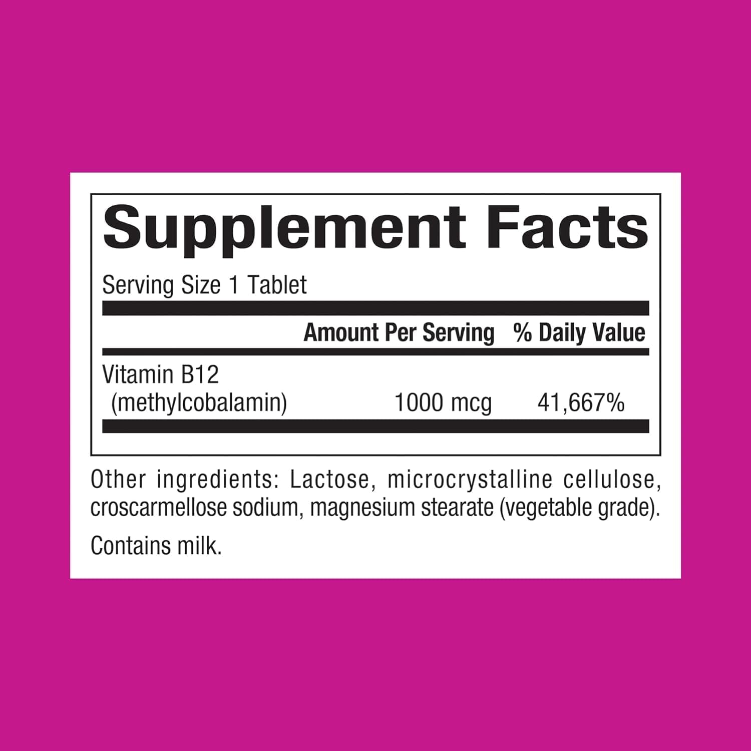 Natural Factors Vitamina B12 Metilcobalamina 1000 mcg Comprimidos de Disolución Rápida