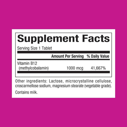 Natural Factors Vitamina B12 Metilcobalamina – Funcionamiento normal del sistema inmunitario: Refuerza las – Image 2