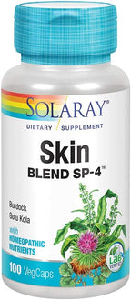 SOLARAY Skin Blend SP-4 | Mezcla Herbal con Sales Celulares para la Piel | Vegano, No OGM | 100 Cápsulas Vegetales
