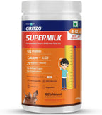 ATS Supermilk Height+ para niños de 8 a 12 años - Bebida proteica sabor chocolate, 400g