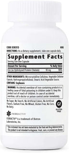 GNC Gentlesorb Iron 18mg - 90 Cápsulas Vegetarianas