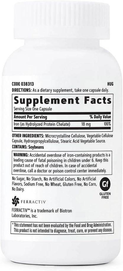 GNC Gentlesorb Iron 18mg - 90 Cápsulas Vegetarianas – Image 2