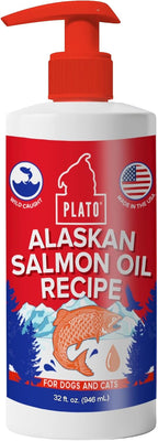 PLATO Wild Alaska Salmon Oil for Dogs - 946 ml