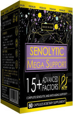 ACTIF Senolytic Support con 15+ Factores Avanzados - No Transgénico, Absorción Rápida, 60 Cápsulas
