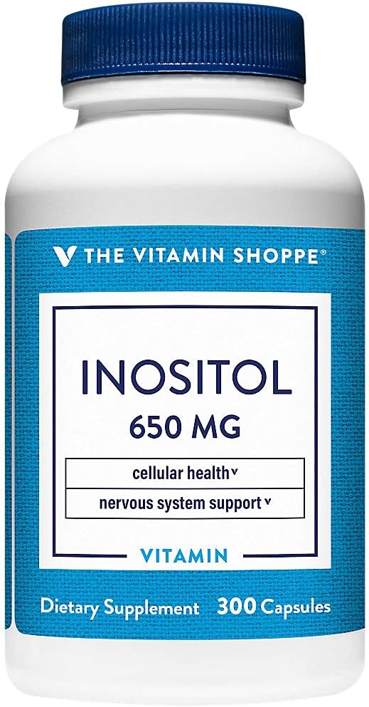The Vitamin Shoppe Inositol 650 mg, 100 Cápsulas – Suplemento Dietético