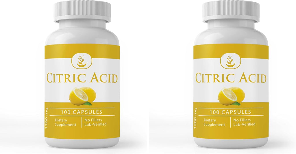Pure Original Ingredients Ácido Cítrico, 100 Cápsulas - Sin Aditivos