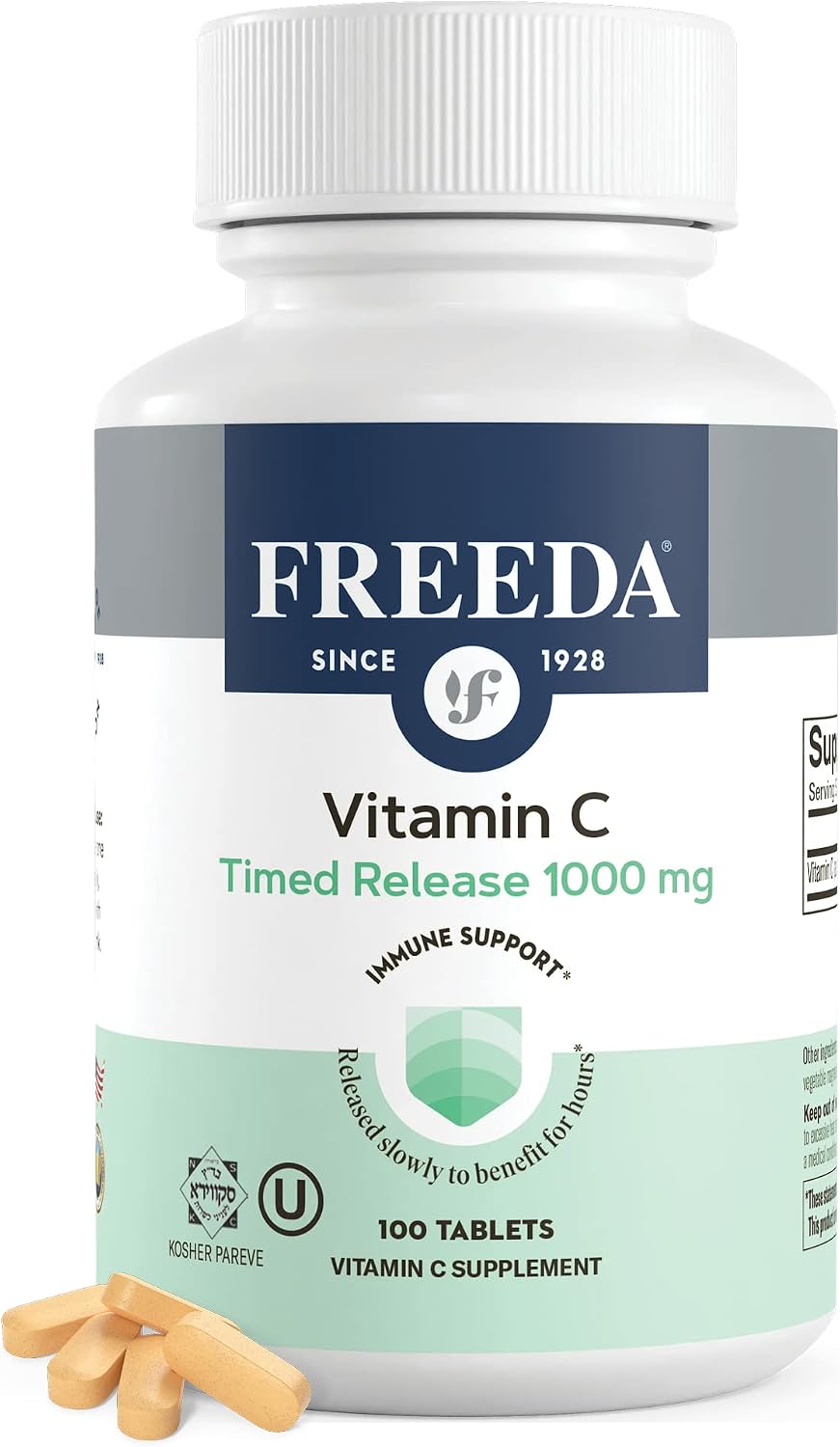 FREEDA Vitamina C 1000mg Sustained Release - 100 Tablets