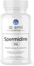 DR. EMIL NUTRITION Spermidina 5 mg – Suplemento de Espermidina con Tiamina 20 mg – 60 Cápsulas