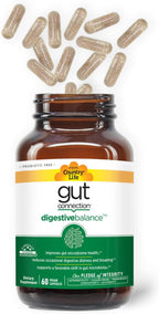 Country Life Gut Connection Digestive Balance – Prebiótico y Enzimas Digestivas para la Salud Intestinal, 60 Cápsulas
