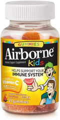 Airborne Kids Gummies Sabor Fruta Variada, 21 Gominolas - 500mg de Vitamina C y Minerales (Pack de 6)