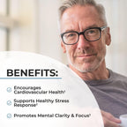 Multivitamínico Diario para Hombres Mayores de 50 Años - Con Zinc, Vitaminas A, B, C, D3, E - Apoyo para la Salud del Corazón y el Cerebro - 60 Cápsulas