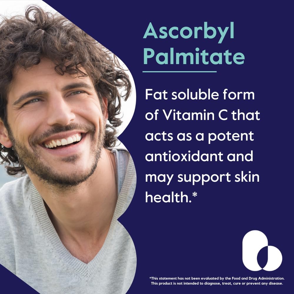 BESTVITE Ascorbil Palmitato 500 mg - 240 Cápsulas Vegetales (Pack de 2)
