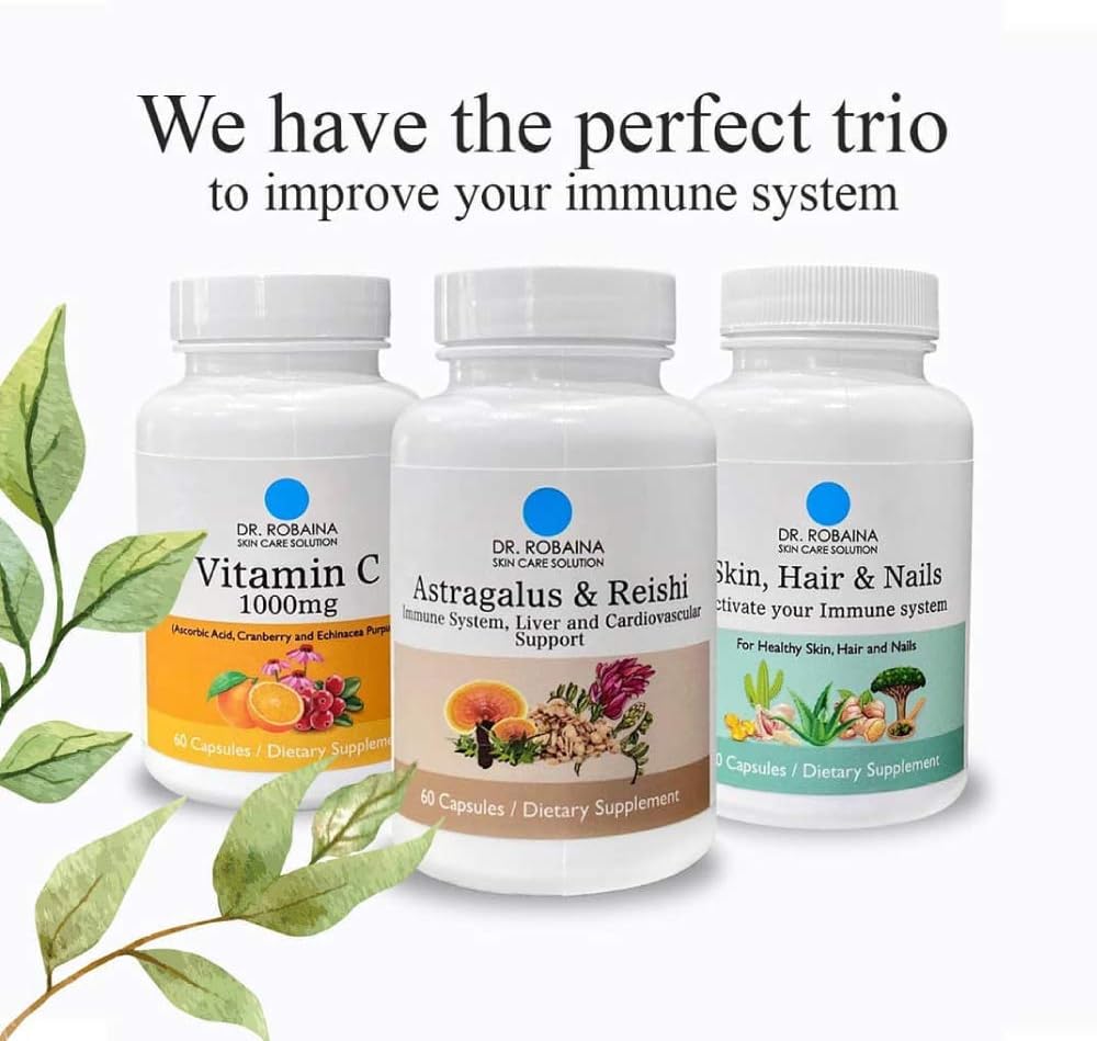 Dr. Robaina Skin Care Solution - Cápsulas para Piel, Cabello y Uñas - Apoyo Inmunológico - 60 Cápsulas