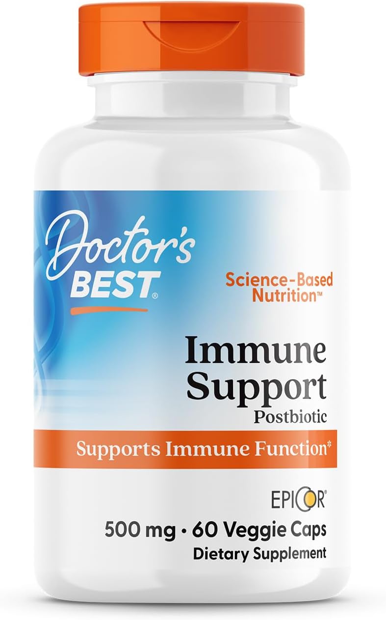 Doctor's Best EpiCor 500 mg Postbiótico - 60 Cápsulas Vegetales