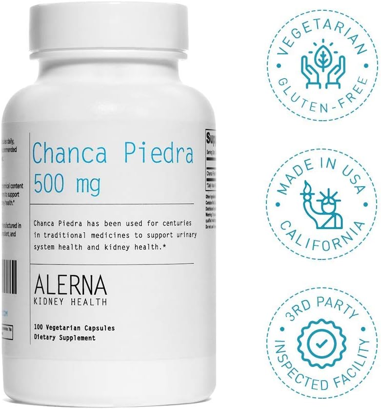 Chanca Piedra 500 mg Suplemento Herbal - 100 Cápsulas Vegetales (Pack de 1)