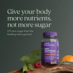 New Chapter Multivitamínico para Hombres en Gominolas, 57% Menos Azúcar, con Vitaminas C, D3 y Zinc, No-GMO, Sin Gluten, Sabor Baya-Cítrico, 75 Unidades