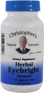 Christopher's Original Formulas Fórmula Herbal para los Ojos - Apoyo Natural para la Visión con Hierbas Integrales - Pack de 2
