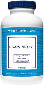The Vitamin Shoppe B-Complex 100 - Full-Spectrum B Complex, 300 Vegan Capsules