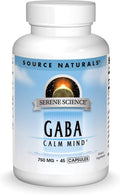 Source Naturals Serene Science GABA 750mg - 45 Cápsulas