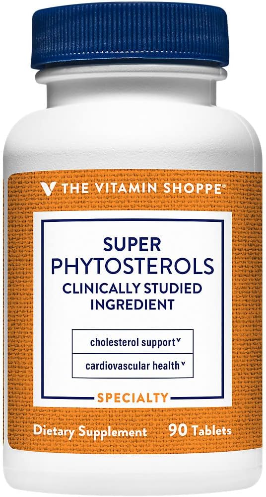 The Vitamin Shoppe Super Phytosterols 900MG, Apoya la Salud Cardiovascular, (90 Comprimidos)