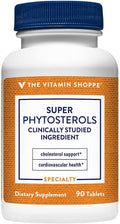 The Vitamin Shoppe Super Phytosterols 900MG, Apoya la Salud Cardiovascular, (90 Comprimidos)