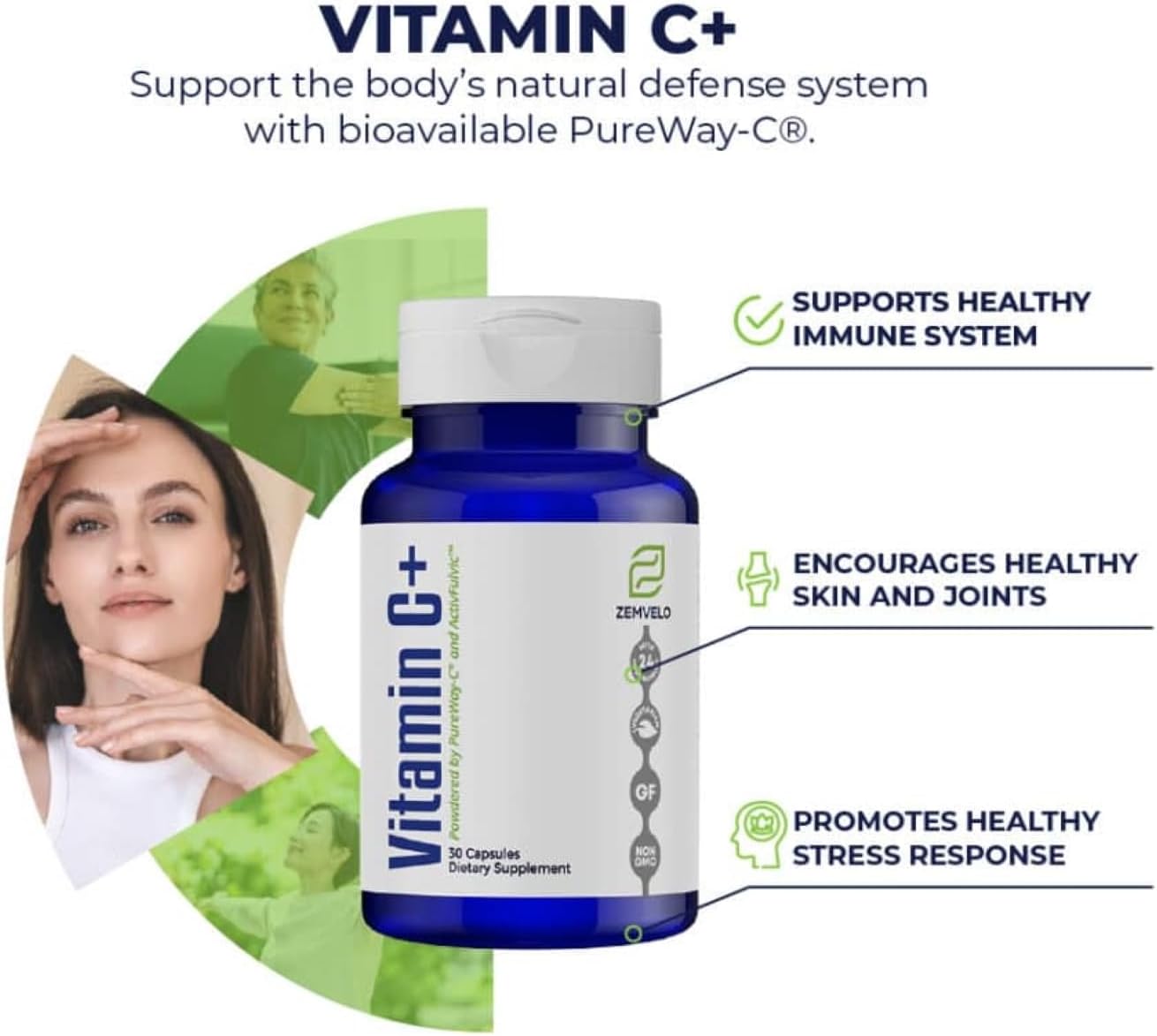 Zemvelo Vitamina C - Fórmula de Apoyo Inmunológico con Sistema Lipídico Avanzado