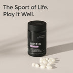 Sports Research Biotina 10.000 mcg con Aceite de Coco Orgánico - 120 Cápsulas Vegetales