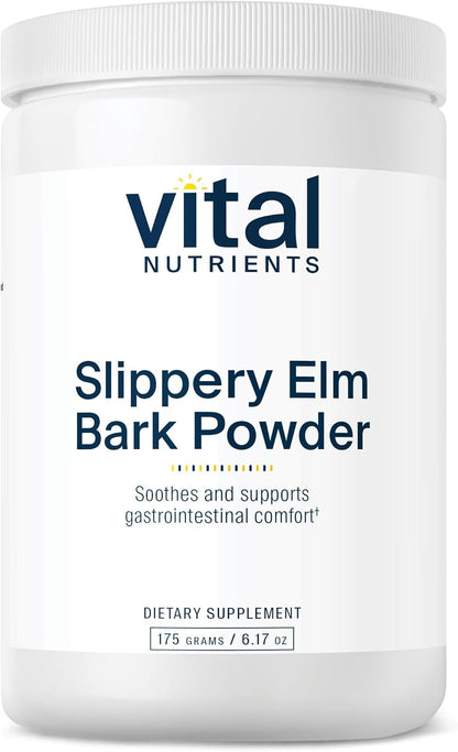 Vital Nutrients Slippery Elm Bark Powder - 2500 mg - Apoyo Gastrointestinal – Image 1