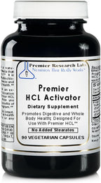 Activador HCL Premier - 90 Cápsulas - Apoyo Digestivo con Pepsina Vegetal