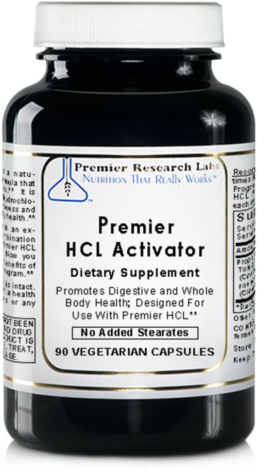 Activador HCL Premier - 90 Cápsulas - Apoyo Digestivo con Pepsina Vegetal