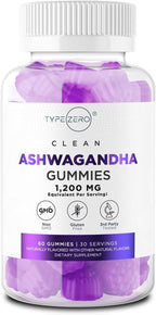 Type Zero Ashwagandha Gummies 60 gominolas (30 dosis) - Sabor a bayas