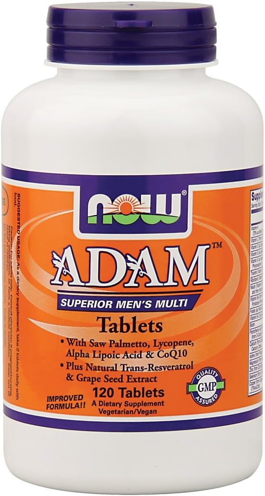 Now Foods ADAM Multivitamínico Superior para Hombres - 120 Comprimidos (2 Unidades)