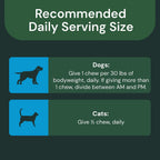 VETRISCIENCE Veterinary Strength Healthy Heart Chews, Suplemento cardíaco para perros y gatos, sabor a pollo, 60 unidades