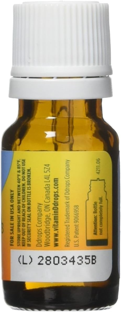 Ddrops Bebé Vitamina D3 400 UI – Pack de 3 frascos de 90 gotas cada uno