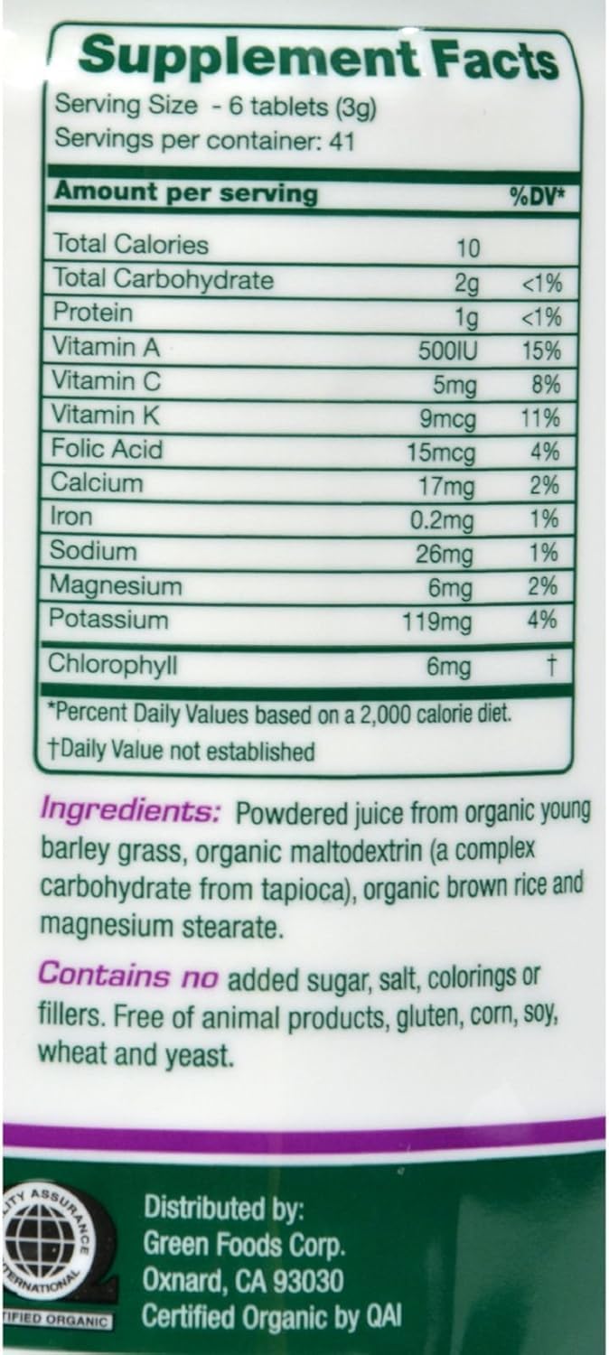 Green Magma (EE. UU.) Green Foods 250 Comprimidos