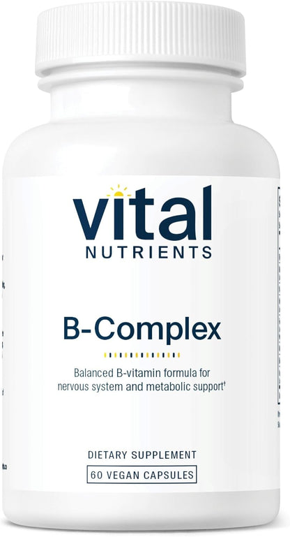 Vital Nutrients Complejo B - Vitaminas B de Alta Potencia Metiladas - Vegano - 120 Cápsulas – Image 7