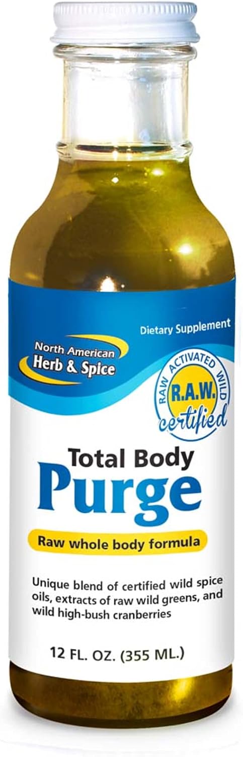 NORTH AMERICAN HERB & SPICE Total Body Purge - Fórmula Integral de Hierbas y Especias - 355 ml (12 fl. oz.)