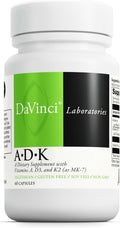 DAVINCI Labs ADK - Vitamins A, D3 & K2 (MK-7) - 60 Capsules