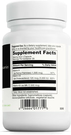 DAVINCI Labs ADK - Suplemento con Vitaminas A, D3 y K2 (MK-7) - 30 Cápsulas Vegetarianas