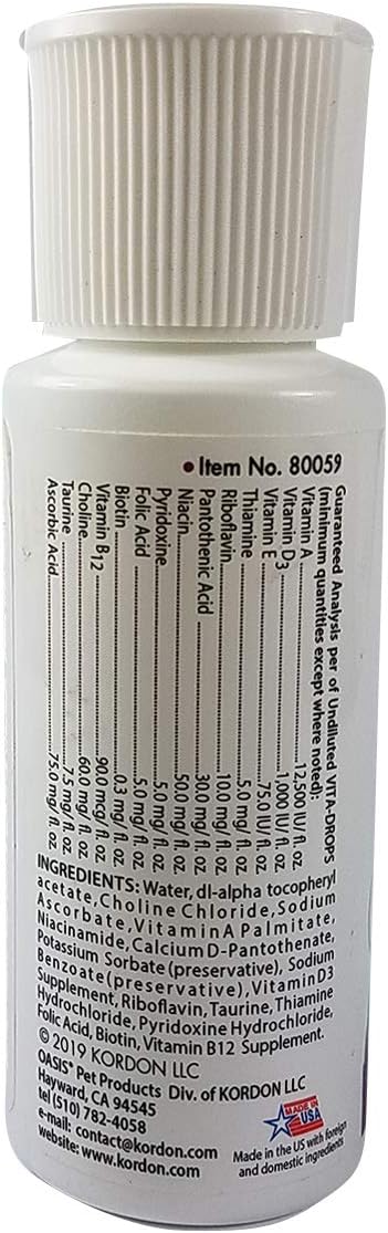 OASIS Vita-Drop Vitaminas para Hurones, 59 ml