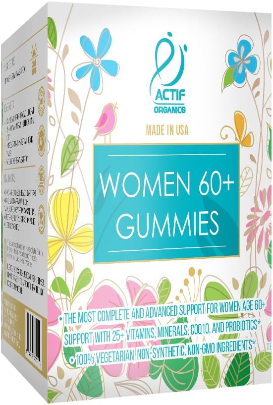 ACTIF Women Age 60+ Gummies Multivitamínico con Probióticos - 90 Gominolas