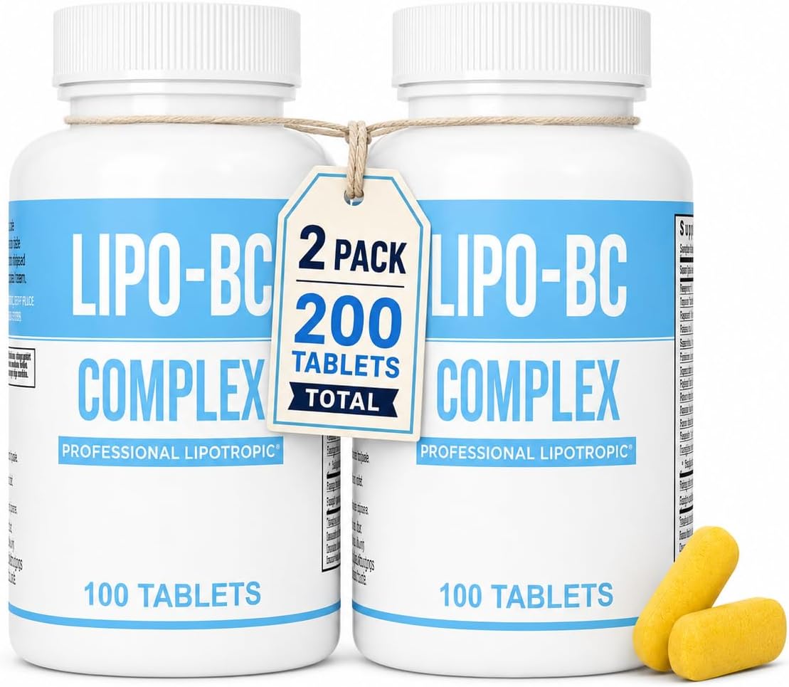 Lipo BC Complex, 200 comprimidos (2 paquetes de 100)