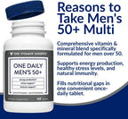 The Vitamin Shoppe Multivitamínico Multimineral Diario para Hombres de 50+, 60 Comprimidos