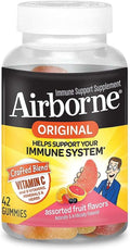 Airborne Gummies Sabor Frutas Variadas con Vitamina C, 750 mg, 42 Gominolas (Pack de 2)