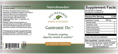 Native Remedies Gastronic Dr. para Perros - Suplemento Herbal Natural para la Digestión Saludable - 60 Cápsulas Veganas – Image 5