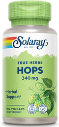 Solaray Lúpulo en Cono, Cápsulas Veganas 340 mg, 100 unidades