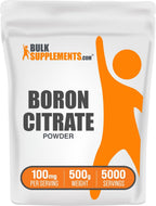 Citrato de Boro en Polvo - 100 g (3.5 oz) - Suplemento de Boro para Hombres y Mujeres